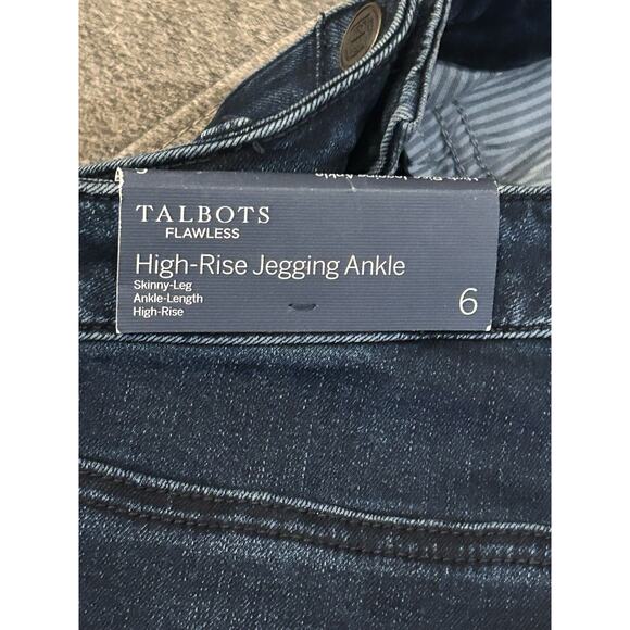 NWT Talbots Flawless Slimming High Rise Ankle Jegging Women's size 6 Red Stripe - Picture 6 of 6